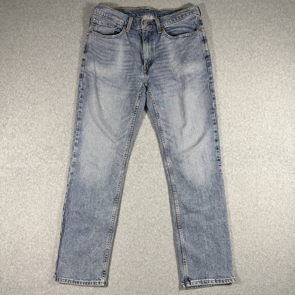 Levi's 514 Straight Jeans Men's 34x32 Light Wash Denim Pants